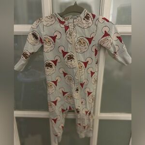 Pink Chicken Santa baby Pajamas